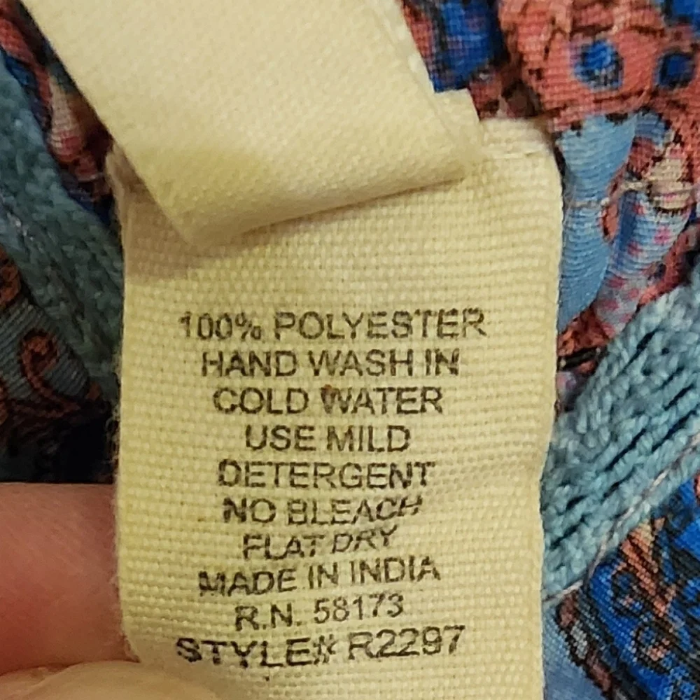 Raga Baran Paisley Print Tiered Maxi Dress In Fuschia, Size Large - Picture 10 of 11